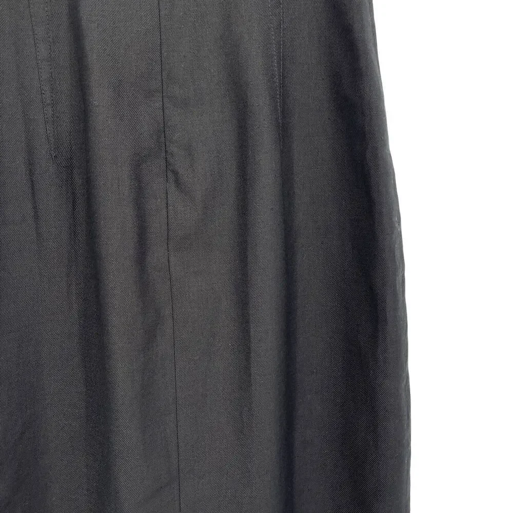 J.Crew High Neck Sheath Dress in Stretch Linen Blend Black Size 0 NEW with tags!